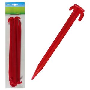 Kunststof tent haringen 20 cm 6 stuks   -