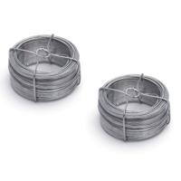 Binddraad - 2x - staal verzinkt - 1.5 mm x 50 m - ijzerdraad - hobbydraad Binddraad - 2x - staal verzinkt - 1.5 mm x 50 m - ijzerdraad - hobbydraad