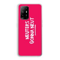 Neuters (roze): Oppo A94 5G Transparant Hoesje Neuters (roze): Oppo A94 5G Transparant Hoesje