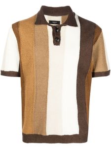 AMIRI polo à design colour block - Marron