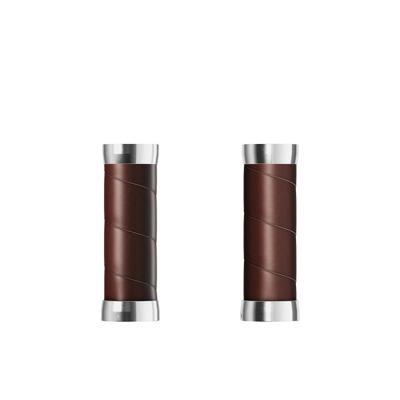 BROOKS Slender leather grips (100+100mm) - antic brown