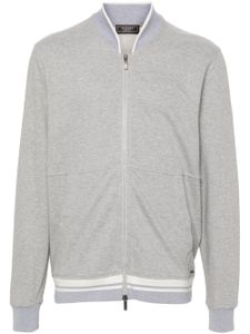 Peserico sweat zippé en coton - Gris