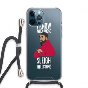 Sleigh Bells Ring: iPhone 13 Pro Max Transparant Hoesje met koord