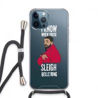 Sleigh Bells Ring: iPhone 13 Pro Max Transparant Hoesje met koord