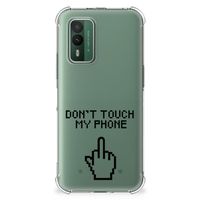 Nokia XR21 Anti Shock Case Finger Don't Touch My Phone - thumbnail