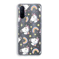 Rainbow Unicorn: OnePlus Nord CE 5G Transparant Hoesje