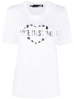 Love Moschino t-shirt à logo imprimé - Blanc