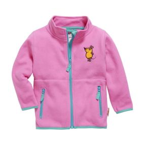 Playshoes fleece jasje Muis Fuchsia Maat