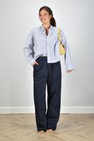 Denimist broek Blair Double Pleated DSWD019-612 navy chino twill