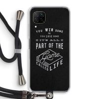 Life: Huawei P40 Lite Transparant Hoesje met koord Life: Huawei P40 Lite Transparant Hoesje met koord