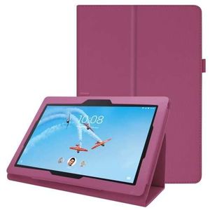 Lenovo Tab E10 Tablethoesje Paars met Standaard