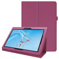 Lenovo Tab E10 Tablethoesje Paars met Standaard