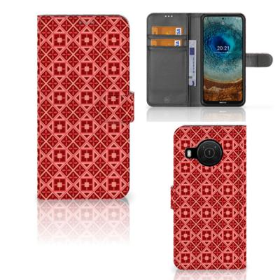 Nokia X10 | Nokia X20 | Telefoon Hoesje | Batik Rood