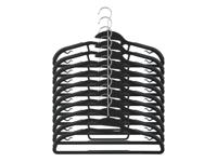 LIVARNO home 10 kledinghangers (Zwart/donkergrijs)