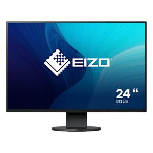 EIZO EV2456-BK noir LCD-monitor Energielabel D (A - G) 61.2 cm (24.1 inch) 1920 x 1200 Pixel 16:10 5 ms DVI, DisplayPort, HDMI, USB 3.2 Gen 1 (USB 3.0), Audio,