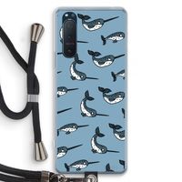 Narwhal: Sony Xperia 5 II Transparant Hoesje met koord