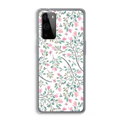 Sierlijke bloemen: OnePlus 9 Pro Transparant Hoesje