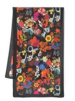 Moschino foulard à fleurs - Noir - thumbnail