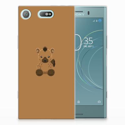 Sony Xperia XZ1 Compact Telefoonhoesje met Naam Baby Hyena Sony Xperia XZ1 Compact Telefoonhoesje met Naam Baby Hyena