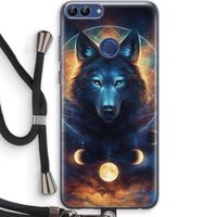 Wolf Dreamcatcher: Huawei P Smart (2018) Transparant Hoesje met koord