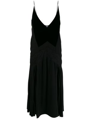 Givenchy robe évasée à fines bretelles - Noir
