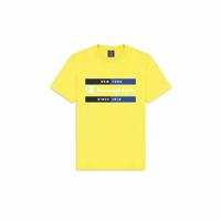 Heren-T-Shirt met Korte Mouwen Champion Crewneck Geel - Maat: L
