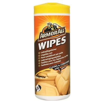 Schoonmaakdoekjes voor leer Armor All Wipes Leer 24 Onderdelen