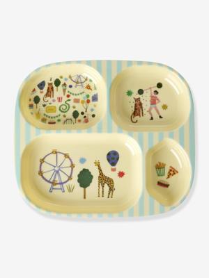 Melamine diner kinderbord FUN FAIR MINT rice mintgroen