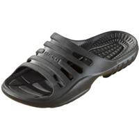 Beco Bad/sauna slippers met voetbed - zwart - volwassenen - Badslippers antislip