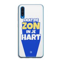 Laat de zon in je hart: Samsung Galaxy A50 Transparant Hoesje