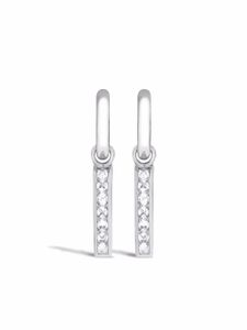 Pragnell boucles d'oreilles RockChic en or blanc 18ct ornées de diamants - Argent