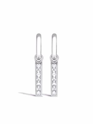 Pragnell boucles d'oreilles RockChic en or blanc 18ct ornées de diamants - Argent