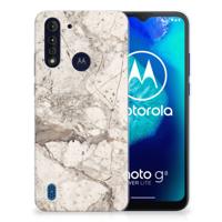 Motorola Moto G8 Power Lite | TPU | Siliconen hoesje | Marmer Beige