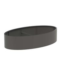 Adezz: Aluminium Ellipse AEL1 Plantenbak - Aluminium Adezz: Aluminium Ellipse AEL1 Plantenbak - Aluminium
