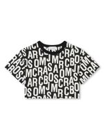 Marc Jacobs Kids t-shirt crop à logo imprimé - Noir