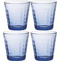 4x Drinkglazen/waterglazen blauw Prisme hardglas 27,5 cl - thumbnail
