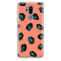 Pink Cheetah: LG G7 Thinq Transparant Hoesje