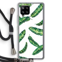 Lange bladeren: Samsung Galaxy A42 5G Transparant Hoesje met koord