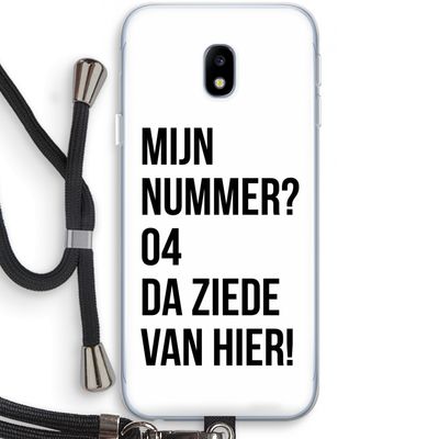 Da ziede van hier: Samsung Galaxy J3 (2017) Transparant Hoesje met koord