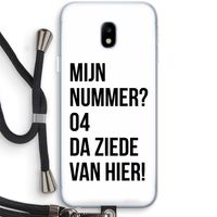 Da ziede van hier: Samsung Galaxy J3 (2017) Transparant Hoesje met koord