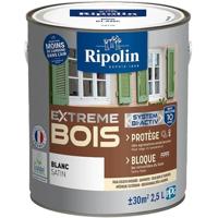 RIPOLIN houtverf voor binnen en buiten - satijnwit, 2,5 l