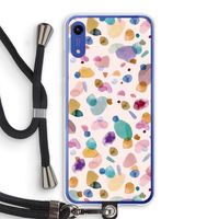 Terrazzo Memphis Pink: Honor Play 8A Transparant Hoesje met koord