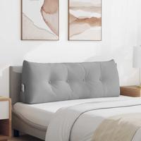 VidaXL Rugkussen wolkengrijs 120 x 24 x 50 cm stof