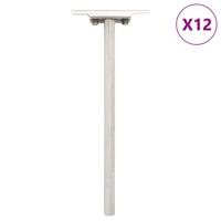 Zwevende plankdragers 12st onzichtbaar 12x200 mm koolstofstaal