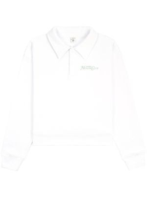 Sporty & Rich polo à logo Health Club imprimé - Blanc