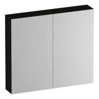 Brauer Impress Spiegelkast 80 cm - zonder Verlichting - Met 2 Dubbelzijdige Spiegeldeuren - Timber Black