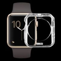 Siliconen Case 42mm - Transparant - Geschikt voor Apple Watch 42mm - thumbnail