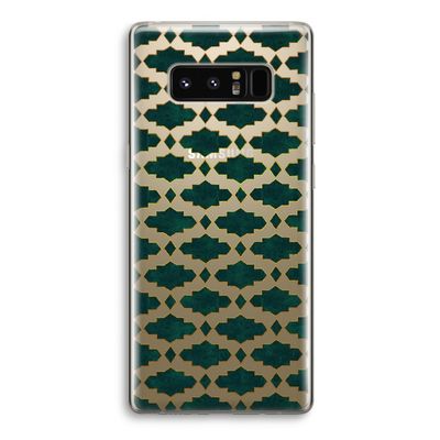 Moroccan tiles: Samsung Galaxy Note 8 Transparant Hoesje
