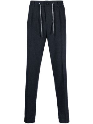 Peserico Broek met toelopende pijpen - Blauw