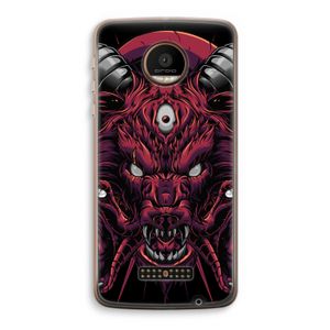 Hell Hound and Serpents: Motorola Moto Z Force Transparant Hoesje